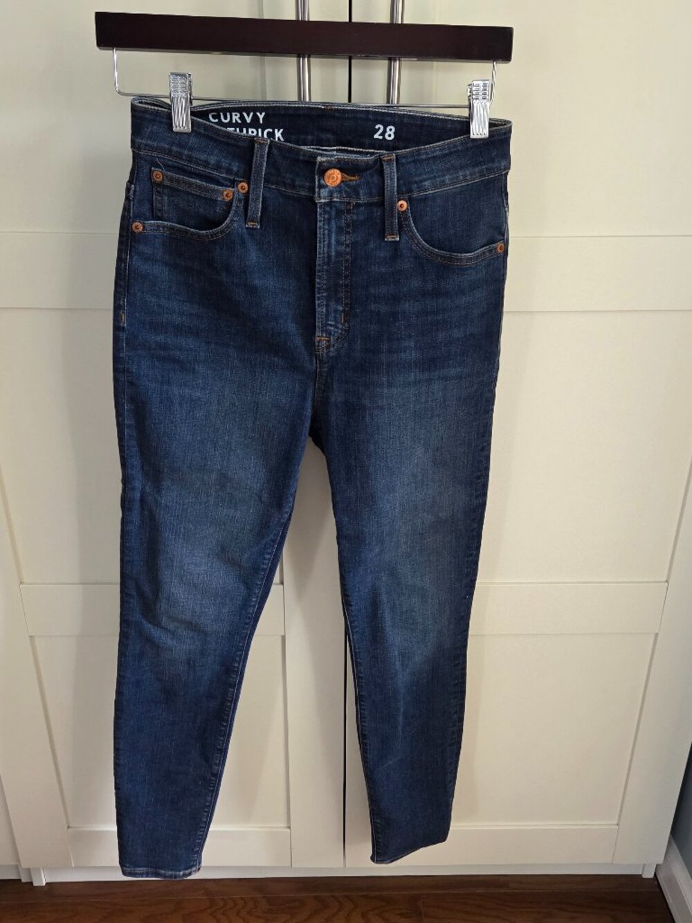 J Crew Curvy Toothpick jeans size 28 High Rise